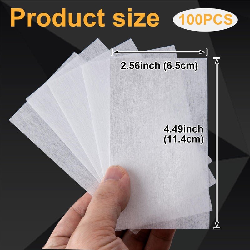 CustomyLife 100pcs End Papers for Hair Perm, Disposable Salon Hair Curling Papers with High Temperature Resistance for Cold and Hot Perms - Image 3